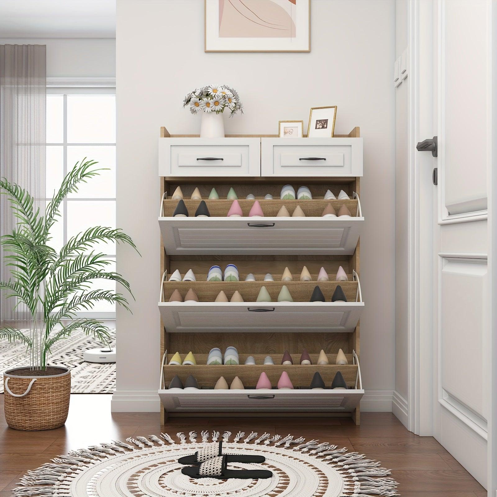 Armário de Sapatos com 3 Portas 2 Gavetas - (Promoção de Junho)
