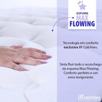 Cama Box com Colchão Casal Molas Ensacadas Alto 138x188cm Premium Sleep Branco bf Colchões