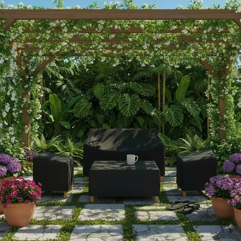 Capa Impermeável para Móveis de Jardim Kit 4 Peças