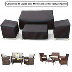 Capa Impermeável para Móveis de Jardim Kit 4 Peças