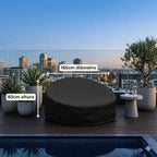 Capa Impermeável para Sofá Redondo de Jardim Chaise UV