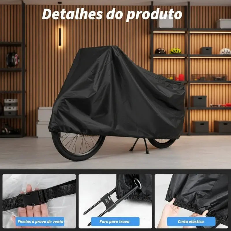Capa para Bicicleta Impermeável com Proteção Uv - Tamanho Universal