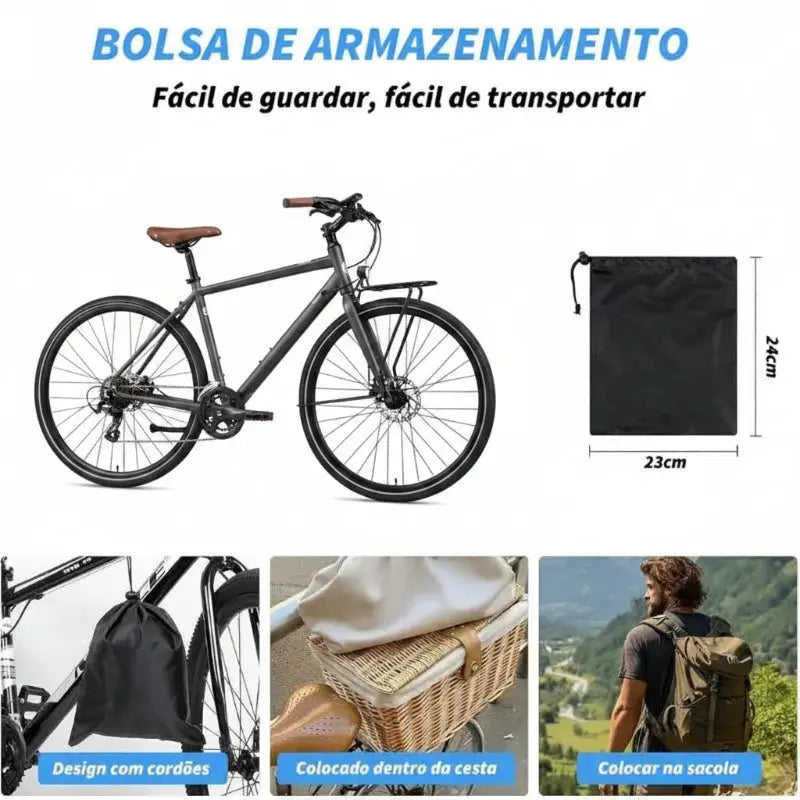 Capa para Bicicleta Impermeável com Proteção Uv - Tamanho Universal