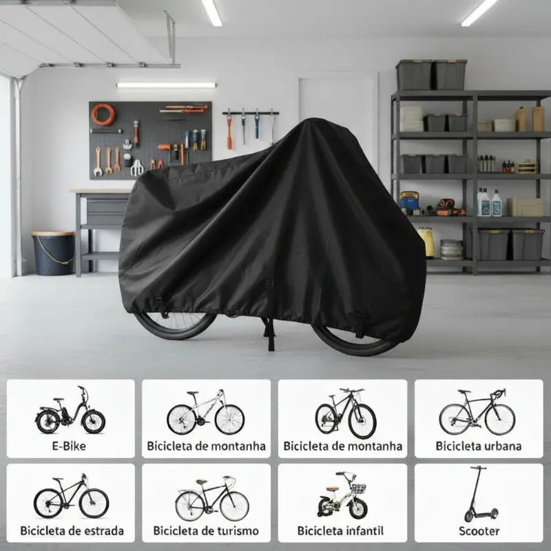 Capa para Bicicleta Impermeável com Proteção Uv - Tamanho Universal