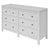 Cômoda Maggiore Lopas 6 Gavetas Horizontal Branco