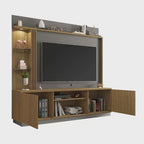 Estante Home para TVs até 65 Polegadas 2 Portas LED Embutido Atlanta