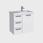 Gabinete para Banheiro em Aço 3 Gavetas 61,5cm Ameixa Cozimax