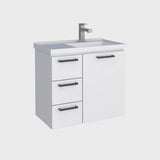 Gabinete para Banheiro em Aço 3 Gavetas 61,5cm Ameixa Cozimax