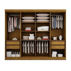 Guarda Roupa Casal Hera 8 Portas E 4 Gavetas Imbuia