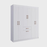 Guarda-Roupa Solteiro 6 Portas 1 Porta Basculante 1 Gaveta Dallas Espresso Móveis