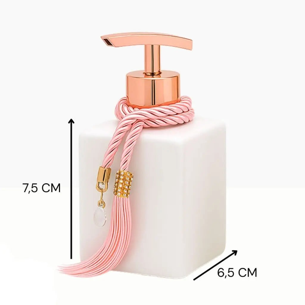 Kit Banheiro Lavabo Groover Difusor Aromatizador e Saboneteira Luxo C/ Bandeja Espelhada