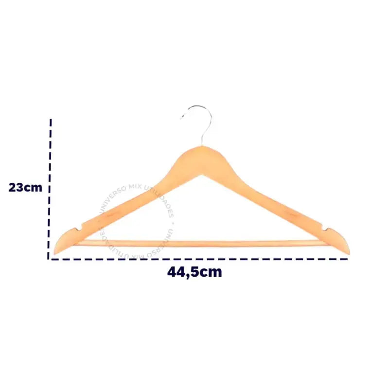 Kit Cabides de Madeira Marfim Premium com Gancho Giratório 360°