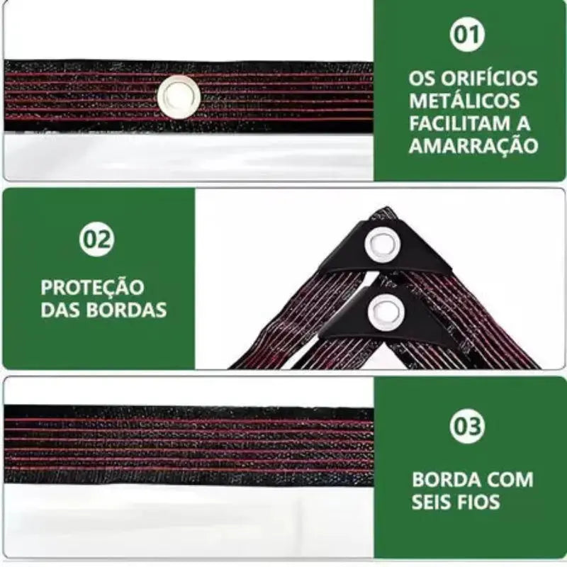 Lona Transparente Impermeável para Varanda e Garagem