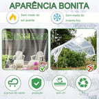 Lona Transparente Impermeável para Varanda e Garagem