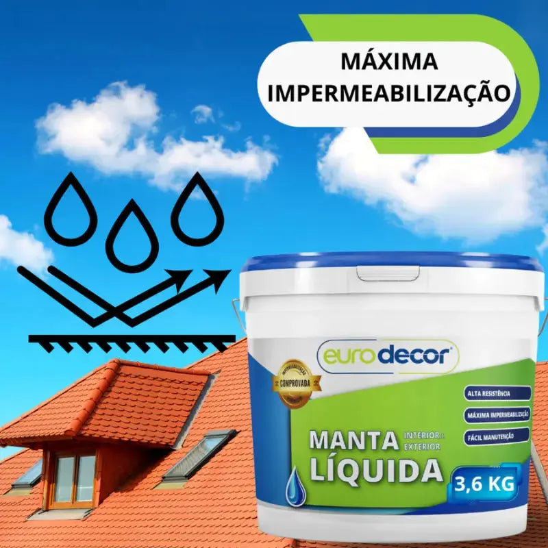 Manta Líquida Impermeabilizante Emborrachada Eurodecor