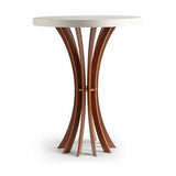 Mesa de Canto Cálice Redonda 50cm (tampo) x 60cm de Altura – Branco