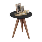 Mesa de Canto Lateral Redonda – Preta