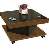 Mesa de Centro Quadrada Saara ImbuiaPreto Brilhante (33,5x63x63cm) – Artely