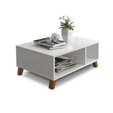 Mesa de centro sala de estar branco jordania