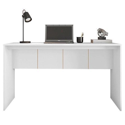 Mesa para Escritório Cubic 1360 Branco – Caemmun