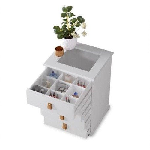 Mesinha De Cabeceira p Decoração De Quarto Rossi Mdf Branco