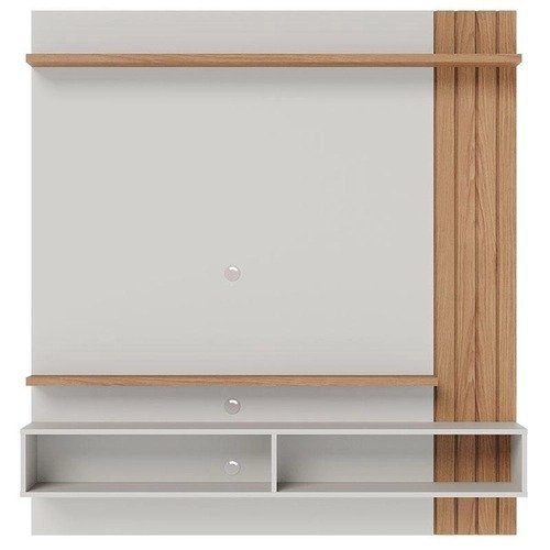 Painel para Tv Home Suspenso Juriti 1.5 Off White Matte Freijó – Colibri
