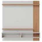 Painel para Tv Home Suspenso Juriti 1.5 Off White Matte Freijó – Colibri
