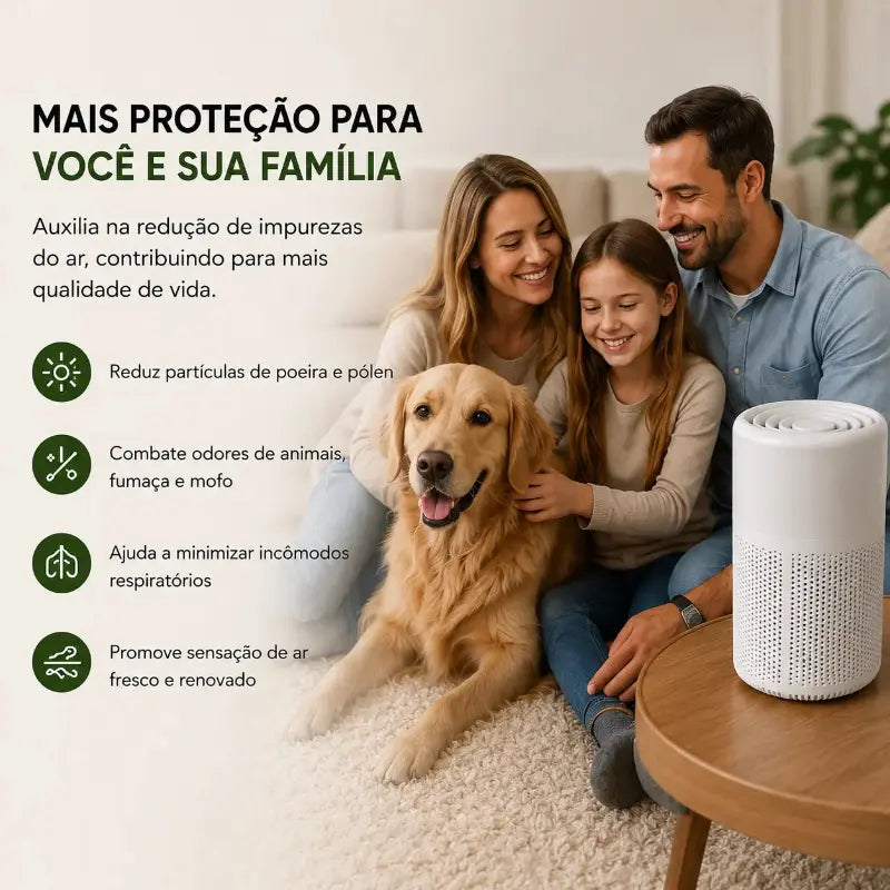 Purificador de Ar com Filtro HEPA