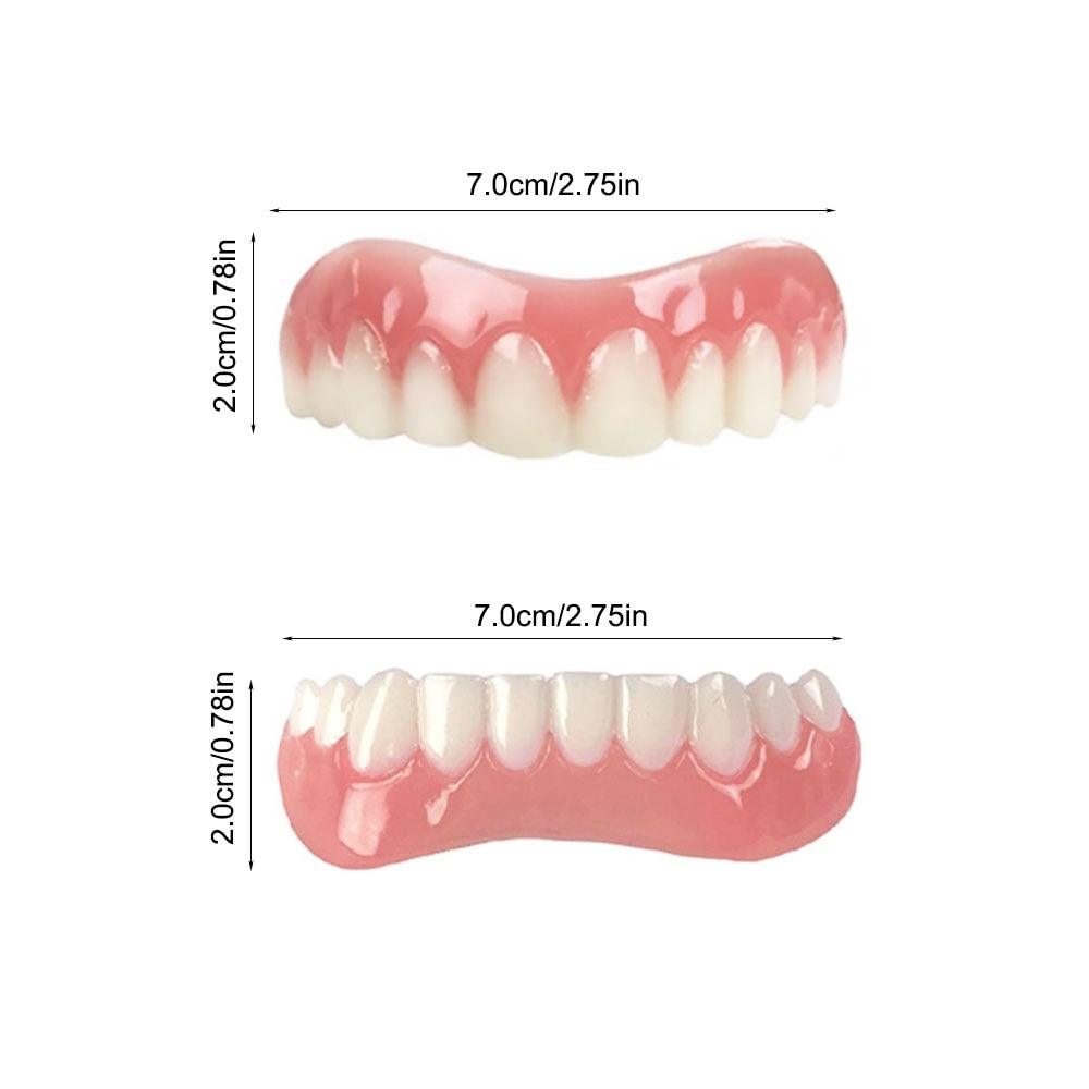 Dentadura Universal NewSmile Ajustável, Discreta e Confortável – Kit Prótese Dental Completa Compre 1 e Leve 2
