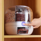 Dispenser Giratório Automático para Alimentos Branco