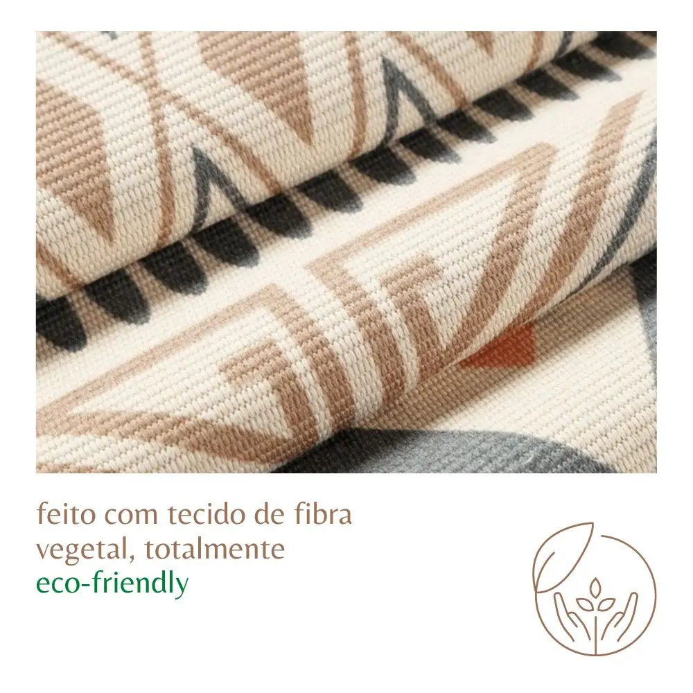 Tapete de Algodão Retangular Sala Quarto Nórdico Linhas