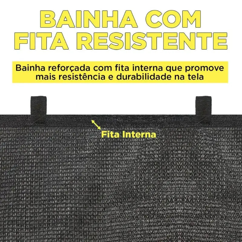 Toldo de Sombreamento com Fita Interna e Alças Duplas