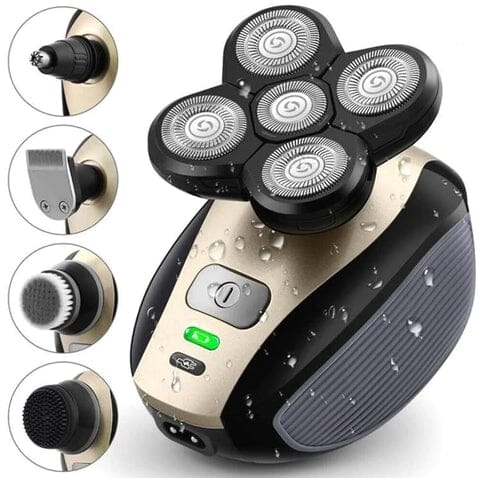 Barbeador e Aparador Elétrico 5 em 1 à Prova D Água Shaver Max
