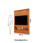 Painel para TV até 65 Polegadas Ripado 240x183cm