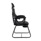 Cadeira Interlocutor Ergonômica com Apoio para os Pés – Conforto e Postura para Atendimento e Espera