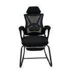 Cadeira Interlocutor Ergonômica com Apoio para os Pés – Conforto e Postura para Atendimento e Espera