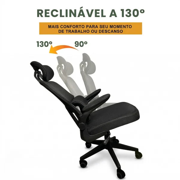 Cadeira Ergonômica Executiva UltraComfort Pro Preto