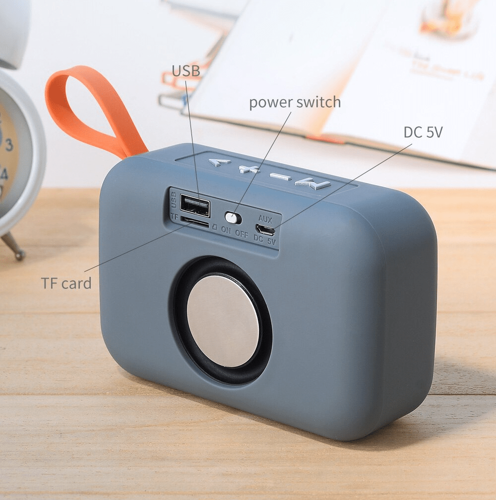 Caixa de Som Portátil Bluetooth À Prova d’ Água Com Rádio FM – TG506