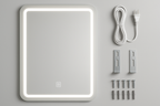 Espelho Banheiro LED 60x80cm – Iluminação Touch Moderno