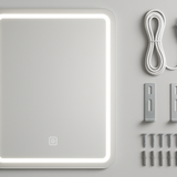 Espelho Banheiro LED 60x80cm – Iluminação Touch Moderno