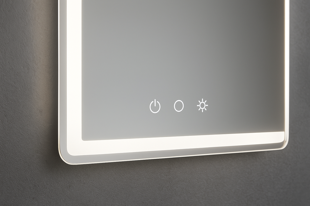 Espelho Banheiro LED 60x80cm – Iluminação Touch Moderno