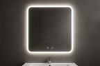 Espelho Banheiro LED 60x80cm – Iluminação Touch Moderno