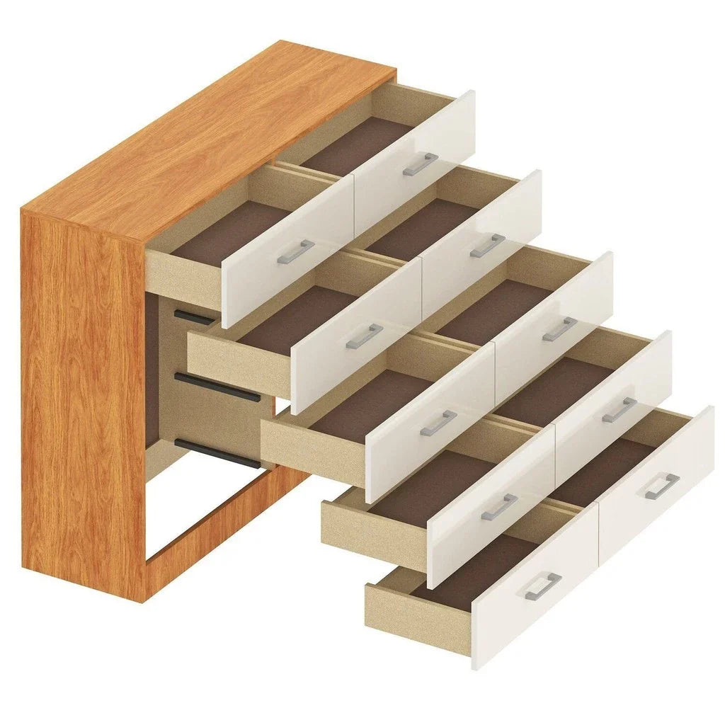 Cômoda para Quarto 10 Gavetas Caribe