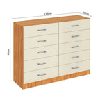 Cômoda para Quarto 10 Gavetas Caribe