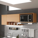 Armário Aéreo de Cozinha 190cm 2 Portas Alice Angelin Premium