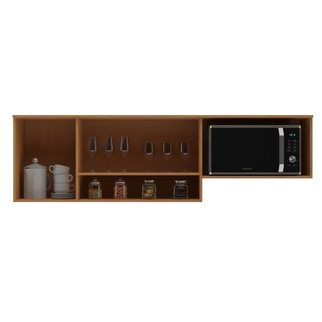 Armário Aéreo de Cozinha 190cm 2 Portas Alice Angelin Premium