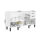 Balcão Cozinha em Aço 4 Portas 2 Gavetas 160cm sem Tampo New Premium Itatiaia