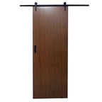 Porta de Madeira Celeiro Sobrepor 215x80cm Melamínica Mdf Ultra Mgm