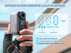 Bomba Elétrica Portátil para Bicicleta com Medidor de Pressão Digital Cinzar