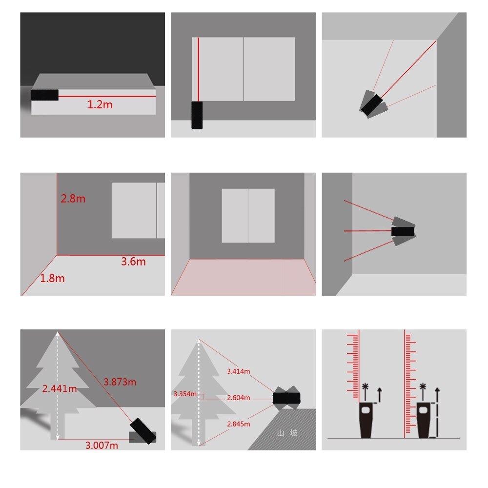 Trena a Laser Alcance 40m com 6 Funções 40PRO